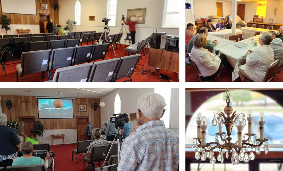 Interior images of Calvary Church in Minnedosa, Manitoba